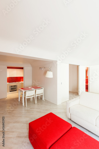Photo: Interior, beautiful apartment, modern furniture Interior, beautiful apartment, modern furniture