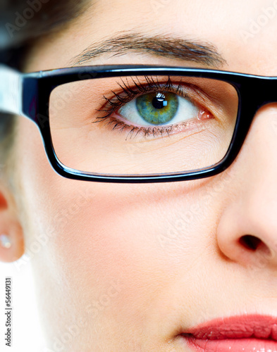 Photo: Eye in glasses Eye in glasses