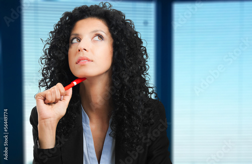 Photo: Thoughtful businesswoman Thoughtful businesswoman