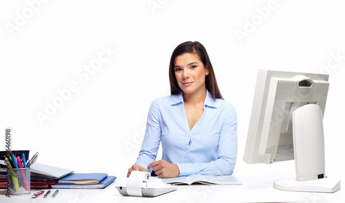 Photo: Beautiful business woman. Beautiful business woman.