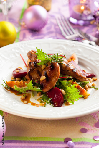 Photo: salad with quail salad with quail