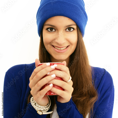 Photo: Frau mit Teetasse Frau mit Teetasse