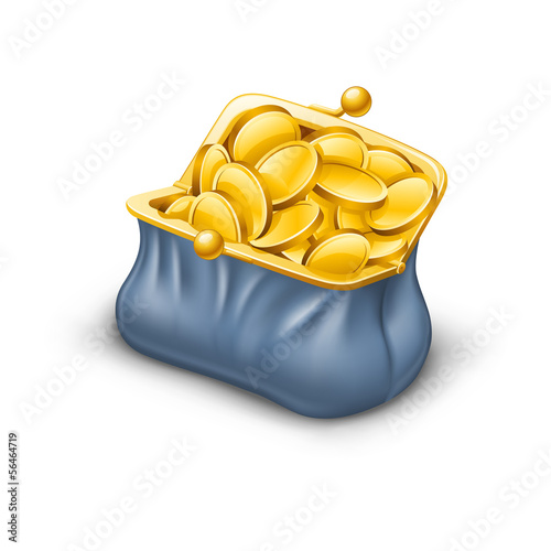 Vector: Purse and money Purse and money
