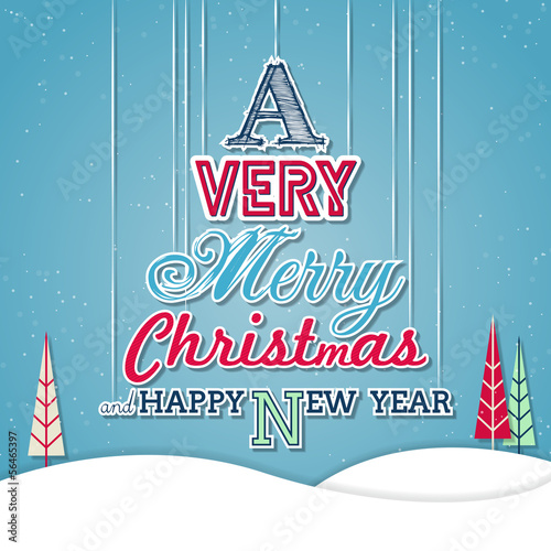 Vector: Merry Christmas greeting card design. Vector illustration Merry Christmas greeting card design. Vector illustration