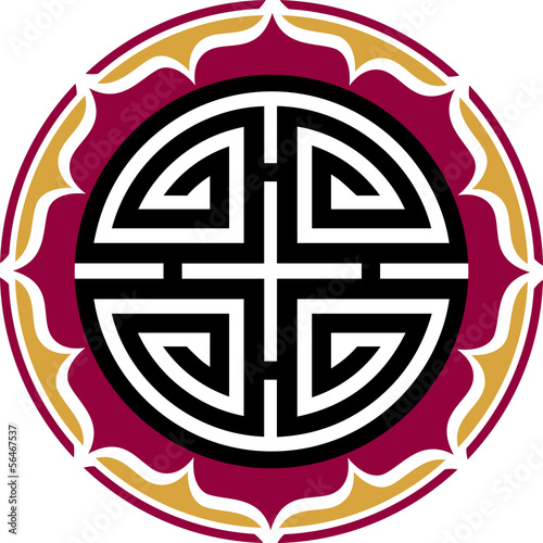 Vector: Four Blessings, 4 Segnungen, Chinesisch, Feng Shui Four Blessings, 4 Segnungen, Chinesisch, Feng Shui