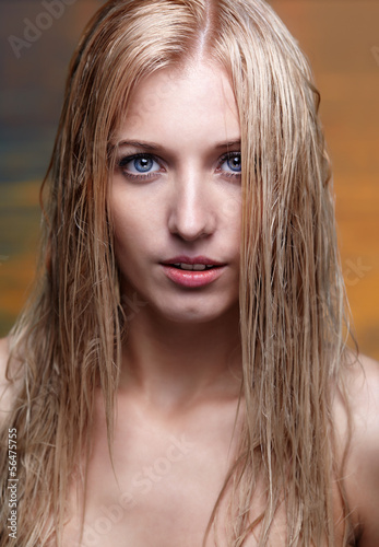 Photo: beautiful blonde in sea beautiful blonde in sea