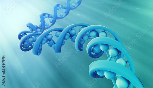Illustration: DNA strand model DNA strand model