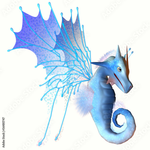 Illustration: Blue Faerie Dragon Blue Faerie Dragon