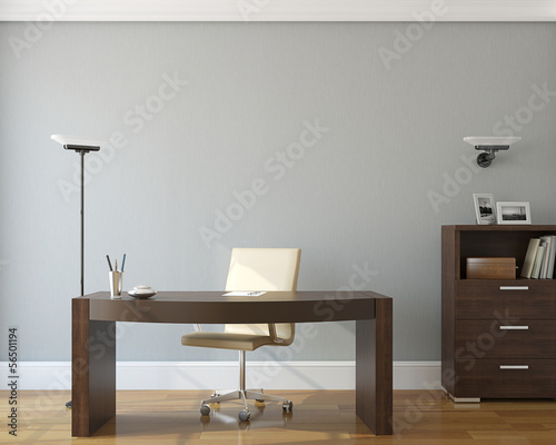 Illustration: Office interior. Office interior.