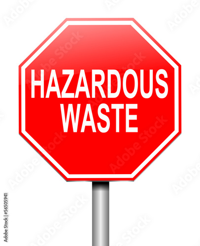 Illustration: Hazardous waste concept. Hazardous waste concept.