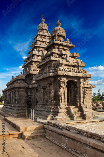 Photo: Shore temple - World heritage site in Mahabalipuram, Tamil Nad Shore temple - World heritage site in Mahabalipuram, Tamil Nad