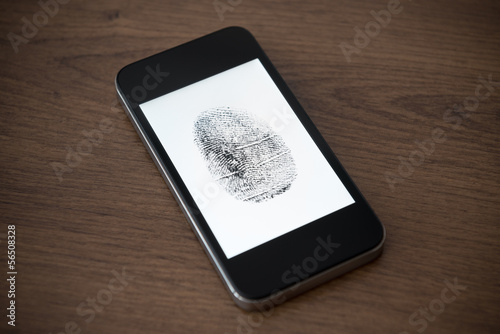 Photo: Mobile phone security concept Mobile phone security concept