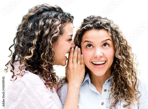 Photo: Twins telling a secret Twins telling a secret