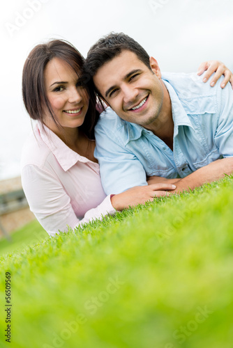 Photo: Beautiful couple smiling Beautiful couple smiling
