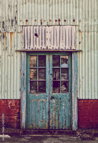 Photo: run down entrance run down entrance