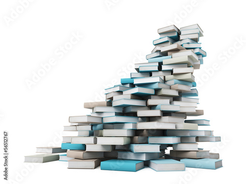 Illustration: books tower books tower
