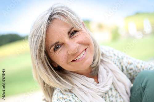 Photo: Portrait of senior blond woman Portrait of senior blond woman