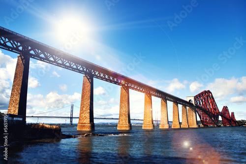 Photo: sunshine forth bridge sunshine forth bridge