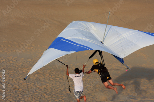 Photo: Hang Glider under instruction Hang Glider under instruction