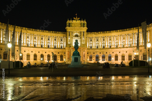 Photo: Hofburg Imperial Palace at night Hofburg Imperial Palace at night