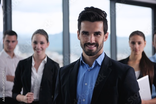 Photo: business people in a meeting at office business people in a meeting at office