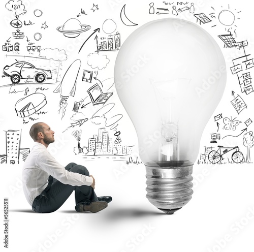 Photo: New idea of a businessman New idea of a businessman