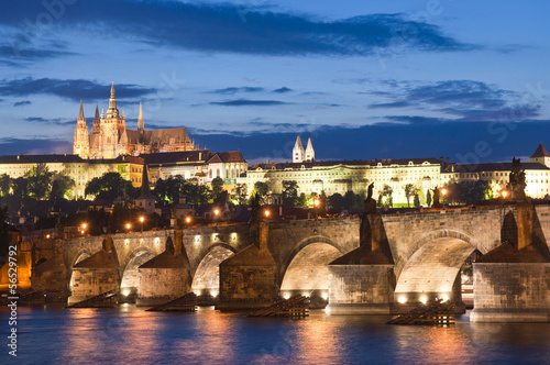 Photo: St Vitus Cathedral, Prague Castle and Charles Bridge St Vitus Cathedral, Prague Castle and Charles Bridge