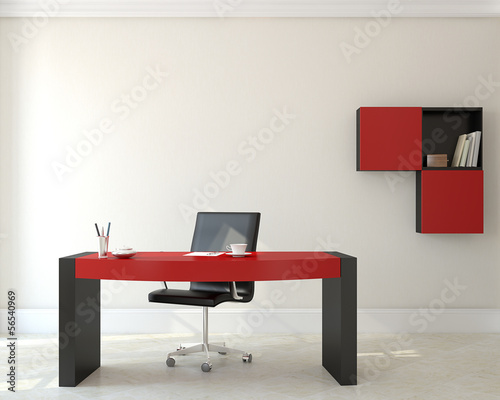 Illustration: Office interior. Office interior.