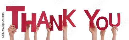 Photo: People Holding Thank You People Holding Thank You
