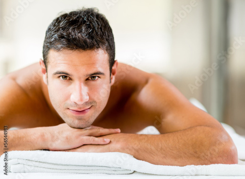 Photo: Handsome man at the spa Handsome man at the spa