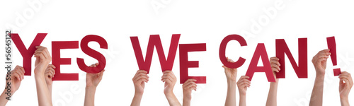 Photo: Hands Holding Yes We Can Hands Holding Yes We Can