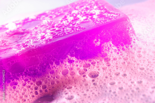 Photo: glycerine soap with foam glycerine soap with foam
