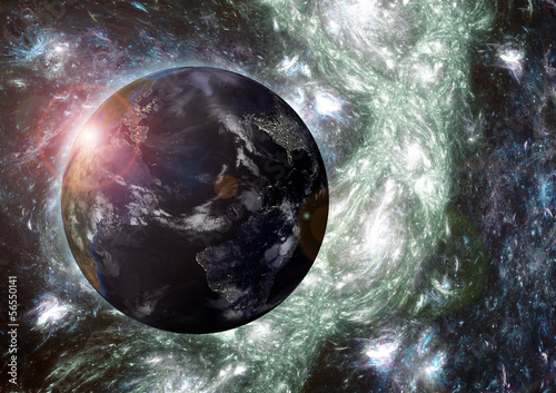 Earth. Elements of this image furnished by NASA