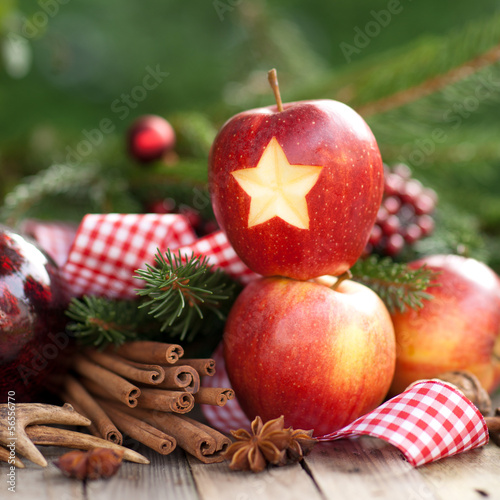 Photo: Weihnachtszeit, Äpfel Weihnachtszeit, Äpfel