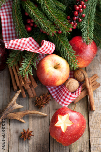 Photo: Weihnachtszeit, Äpfel Weihnachtszeit, Äpfel
