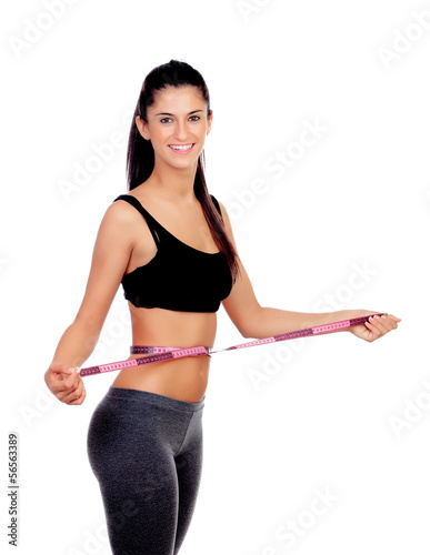 Photo: Slim woman tape measure Slim woman tape measure