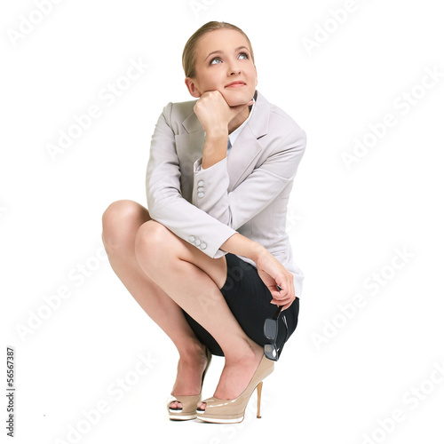 Photo: Pensive lady Pensive lady