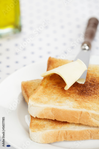 Photo: Toast mit Butter Toast mit Butter