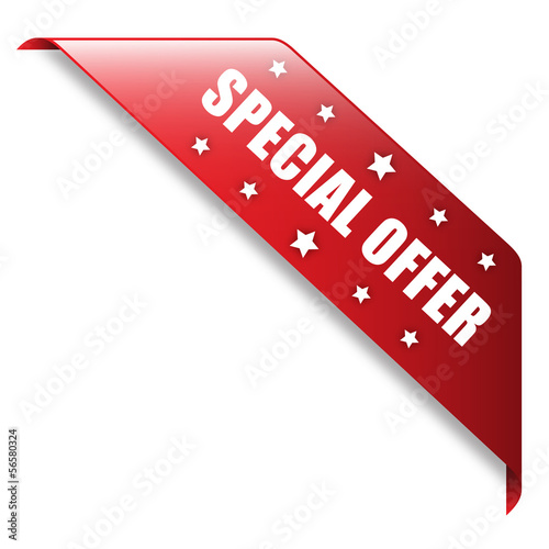 Illustration: "SPECIAL OFFER" Ribbon (label stamp online offers button) "SPECIAL OFFER" Ribbon (label stamp online offers button)