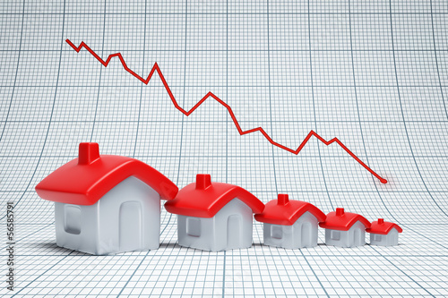 Illustration: real estate are falling real estate are falling