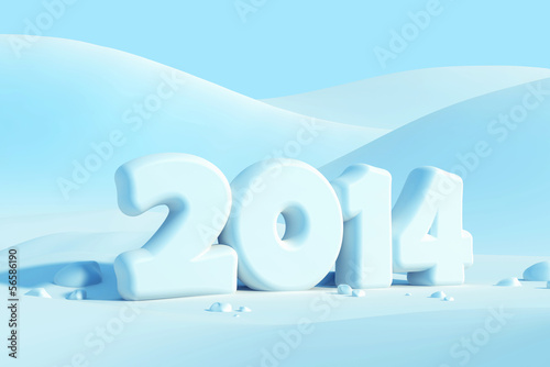 Illustration: new year 2014 new year 2014