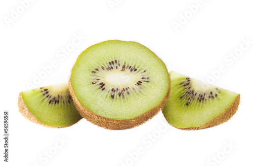 Photo: Kiwi fruit isolated on white background Kiwi fruit isolated on white background
