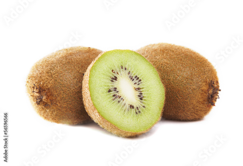 Photo: Kiwi fruit isolated on white background Kiwi fruit isolated on white background