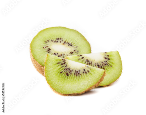 Photo: Kiwi fruit isolated on white background Kiwi fruit isolated on white background