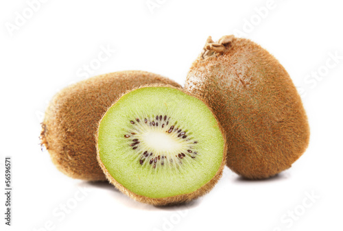 Photo: Kiwi fruit isolated on white background Kiwi fruit isolated on white background