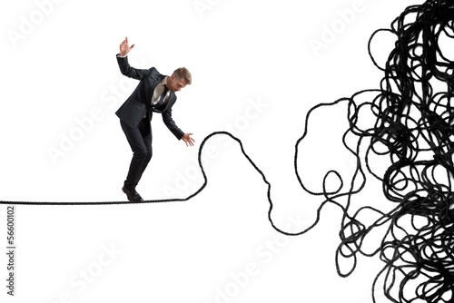 Photo: Problem and difficulty concept Problem and difficulty concept