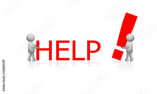 Illustration: 3D - HELP 3D - HELP