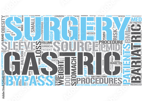Vector: Bariatric surgery Word Cloud Concept Bariatric surgery Word Cloud Concept
