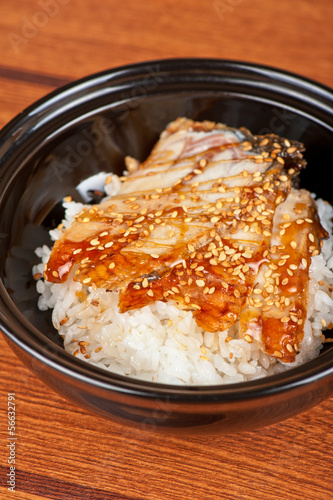 Photo: eel with rice eel with rice