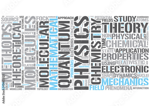 Vector: Theoretical chemistry Word Cloud Concept Theoretical chemistry Word Cloud Concept